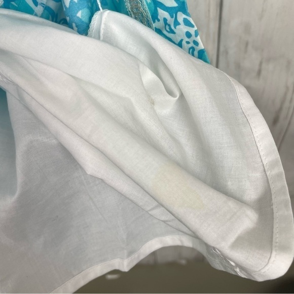 Lilly Pulitzer blue white embroidered floral dress 0 - Picture 6 of 6